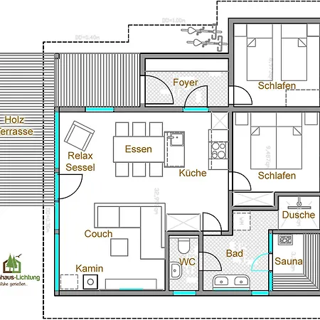 Hébergement de vacances 4 Personen Mit Sauna F3h6